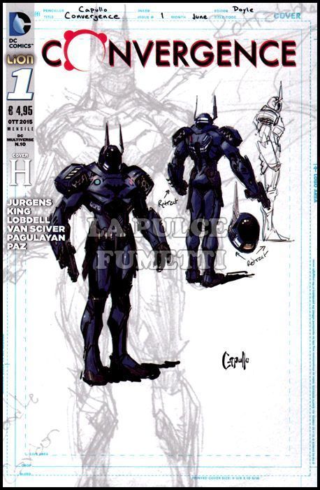DC MULTIVERSE #    10 - CONVERGENCE 1 - COVER VARIANT H - 1 A 3
